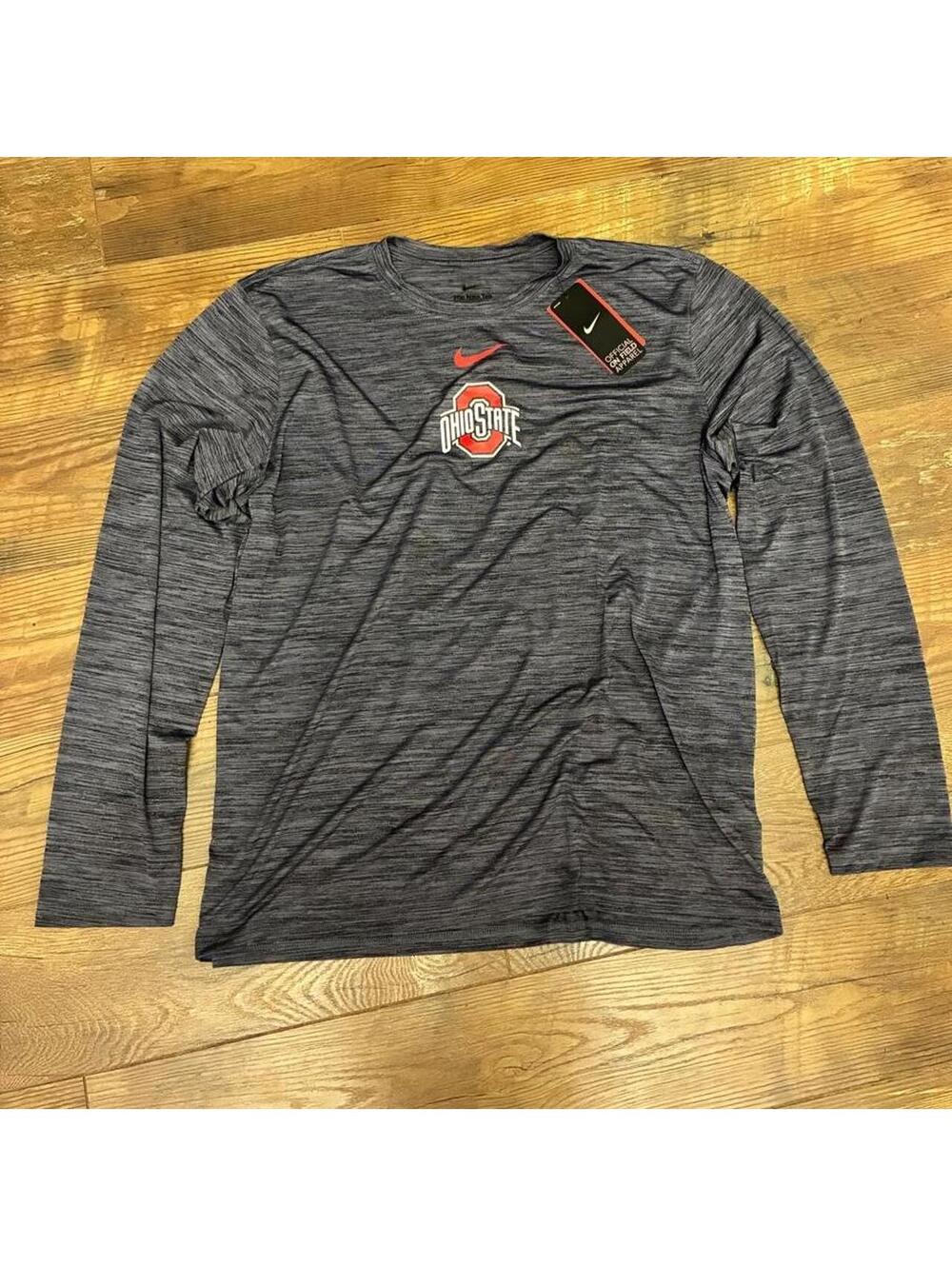 Nike Ohio State Buckeyes gray long sleeve shirt